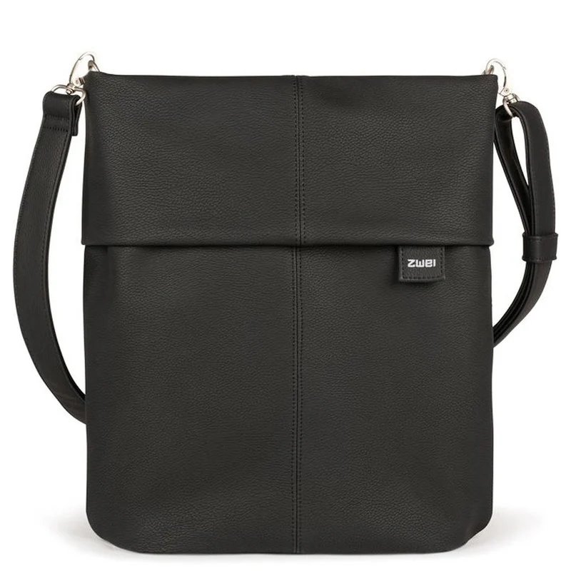 zwei Mademoiselle M12 - Schultertasche 32 cm (nubuk-black)