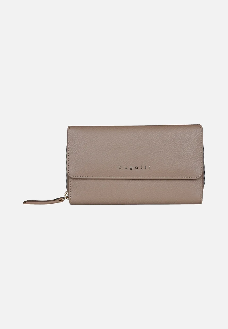 Emilia Ladies Long Wallet With Flap Sand - Portemonnaie