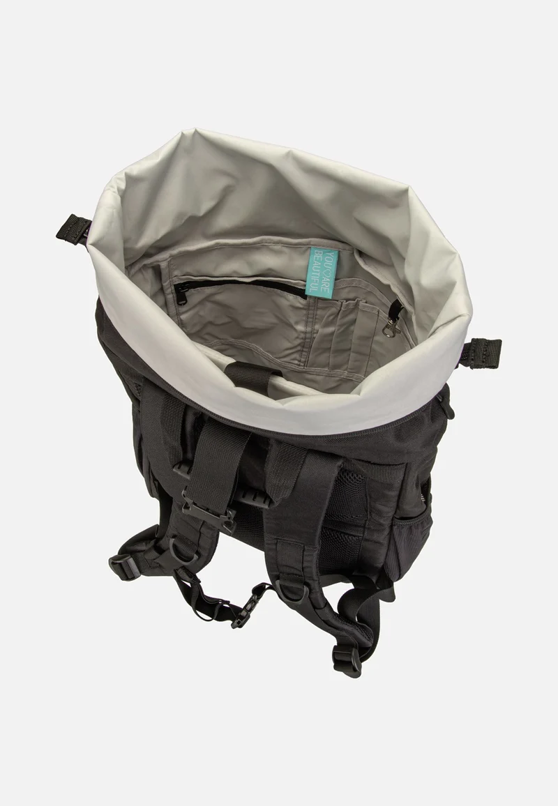 Rolltop Black Beautiful - Rolltop Rucksack