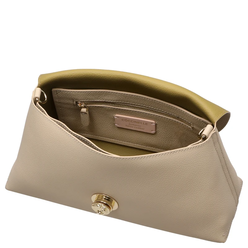 Coccinelle Nikla - Schultertasche 30 cm (sandshe/seagras)