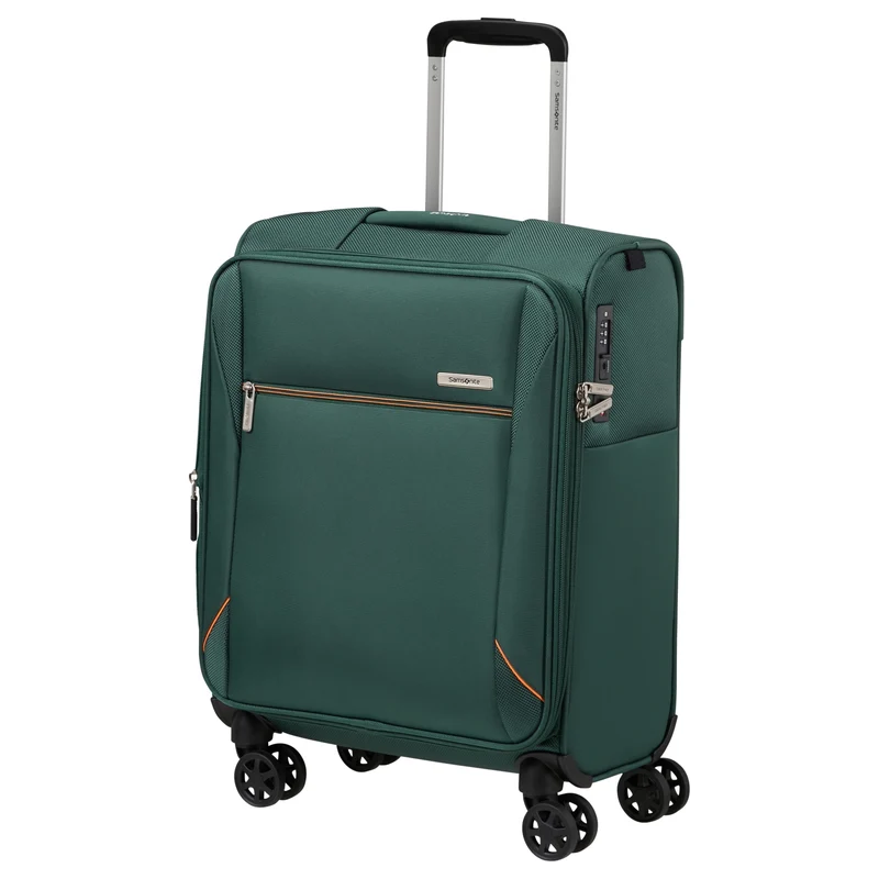 Samsonite Base Breeze - 4-Rollen-Kabinentrolley 55 cm erw. (dark green)