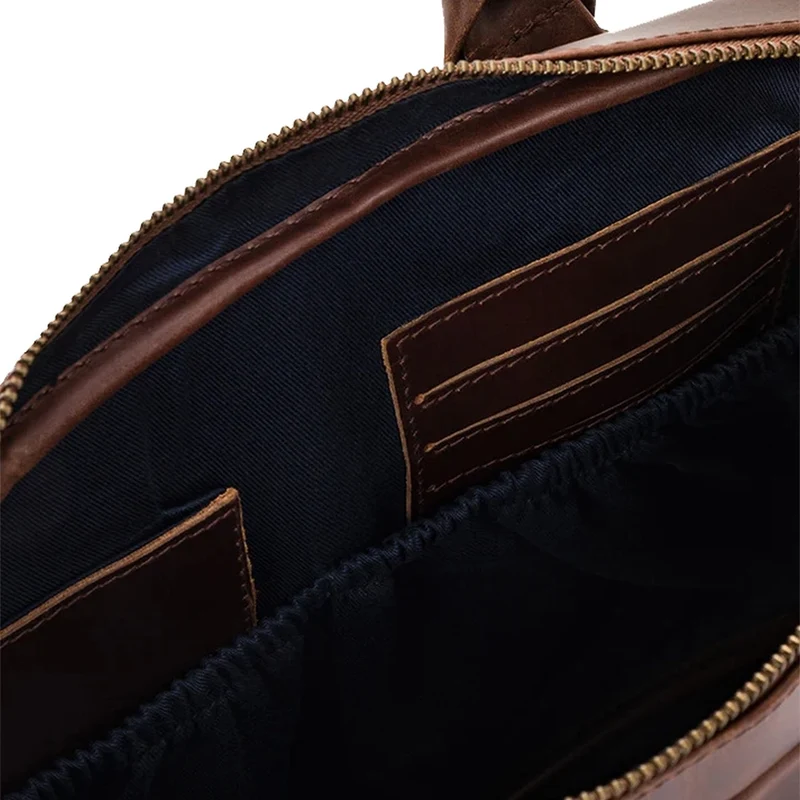Buckle & Seam Everett - Aktentasche 16" 38 cm (brown/blu)