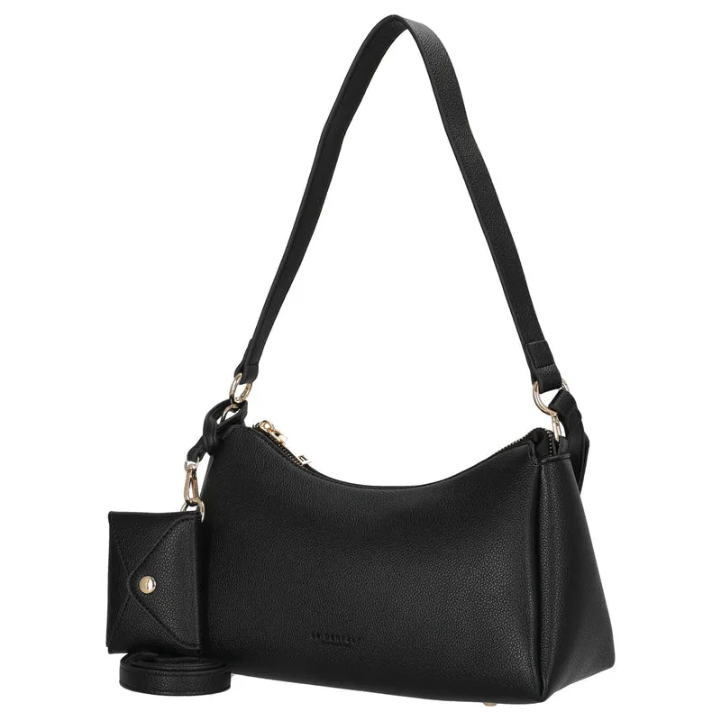 Seidenfelt Meloy - Schultertasche 30 cm (black)