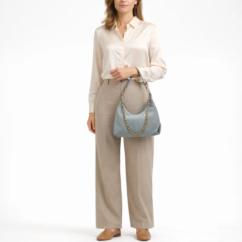 Seidenfelt Huuvari Hobo - Schultertasche (denim in blue)