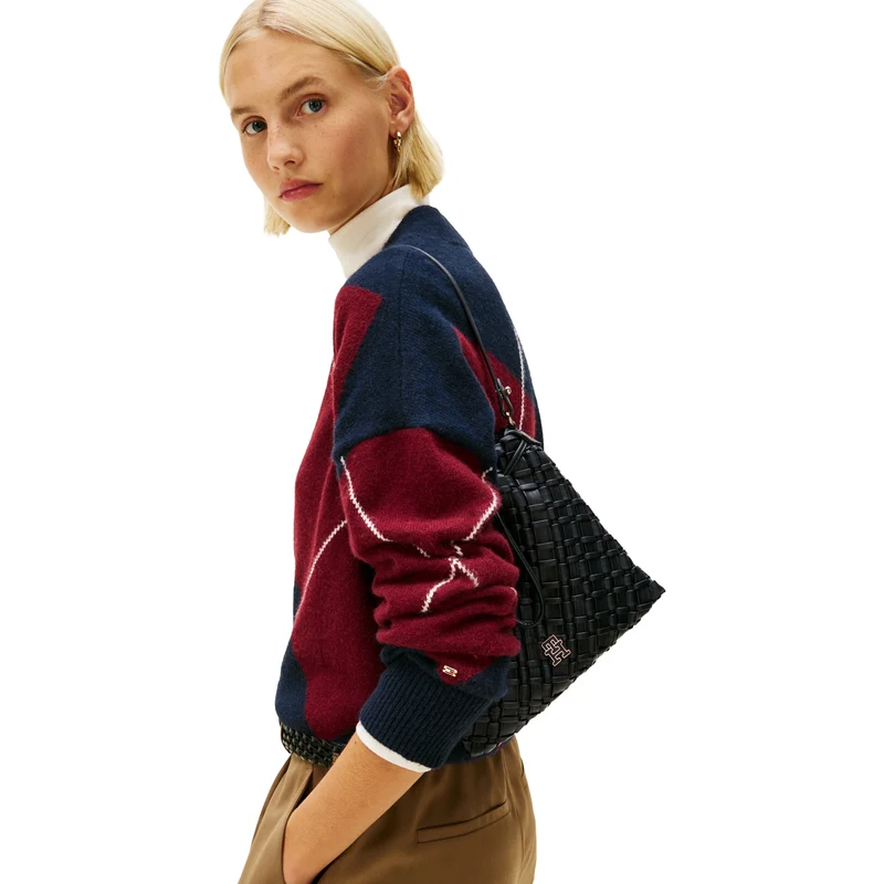 Tommy Hilfiger Braided - Schultertasche 29 cm (black)