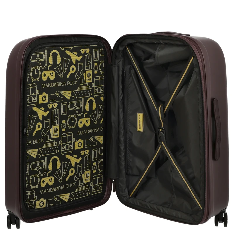 Mandarina Duck Logoduck+ - 4-Rollen-Trolley 70 cm M erw. (choco ice)