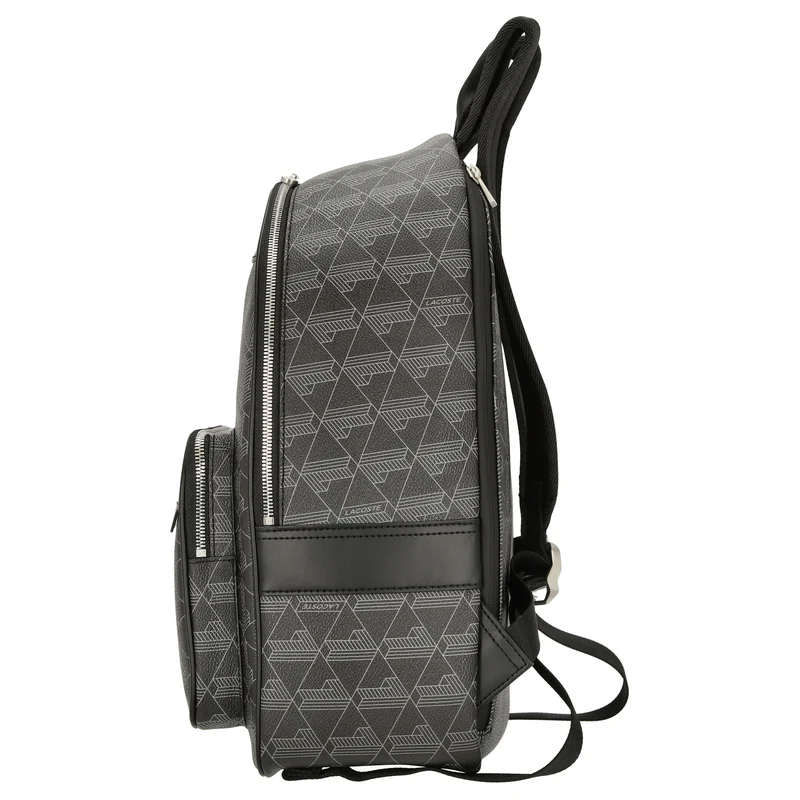 Lacoste The Blend - Rucksack aus Canvas 40 cm (allover monogram black)