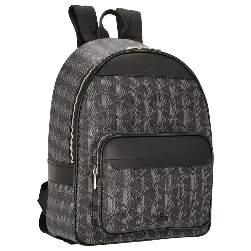 Lacoste The Blend - Rucksack aus Canvas 40 cm (allover monogram black)
