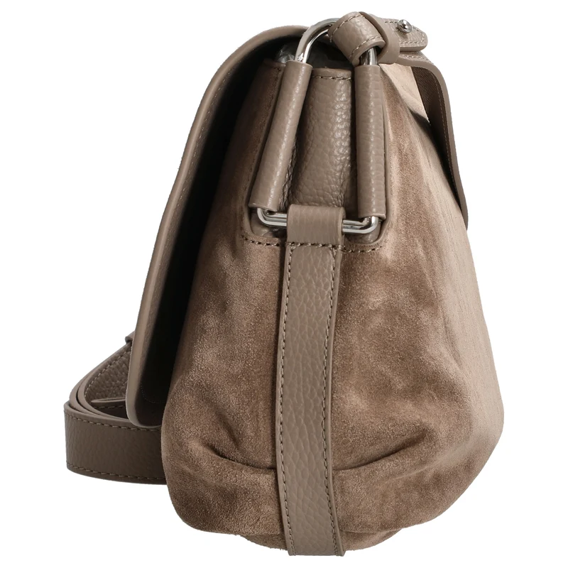 Coccinelle Rebekka Suede - Umhängetasche 27 cm (warm taupe)