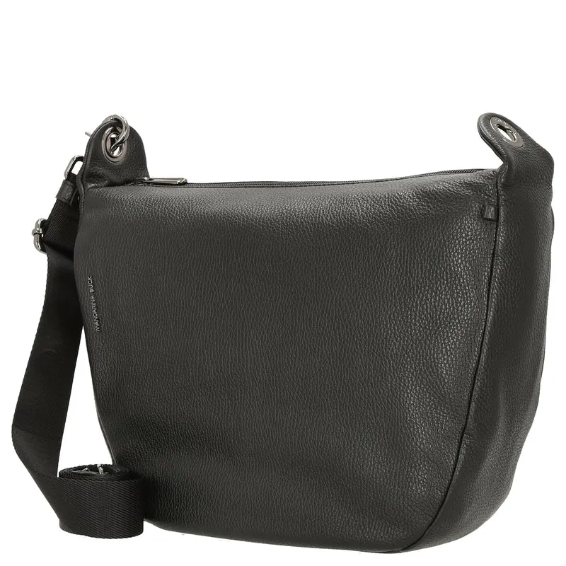 Mandarina Duck Mellow Leather - Umhängetasche 34 cm (nero)