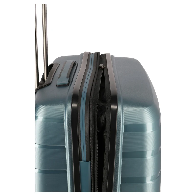 Travelite Air Base - 4-Rollen-Trolley Set 3tlg. L/M/S Vortasche (iceblue)