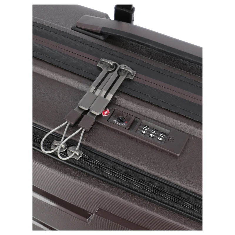 Travelite Air Base - 4-Rollen-Kabinentrolley mit Vortasche S 55 cm (coffee)