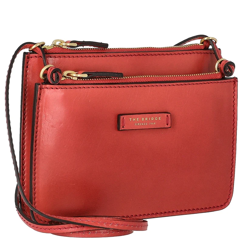 The Bridge Rustici - Schultertasche 21 cm (salmone)