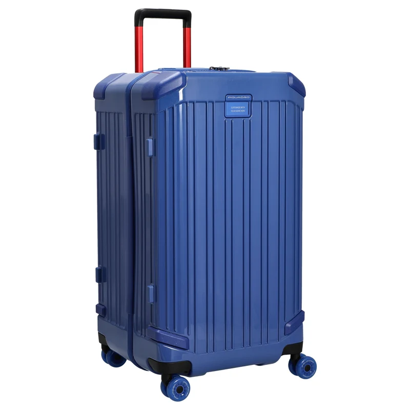 Piquadro Pop - 4-Rollen-Trolley 73 cm (blue)