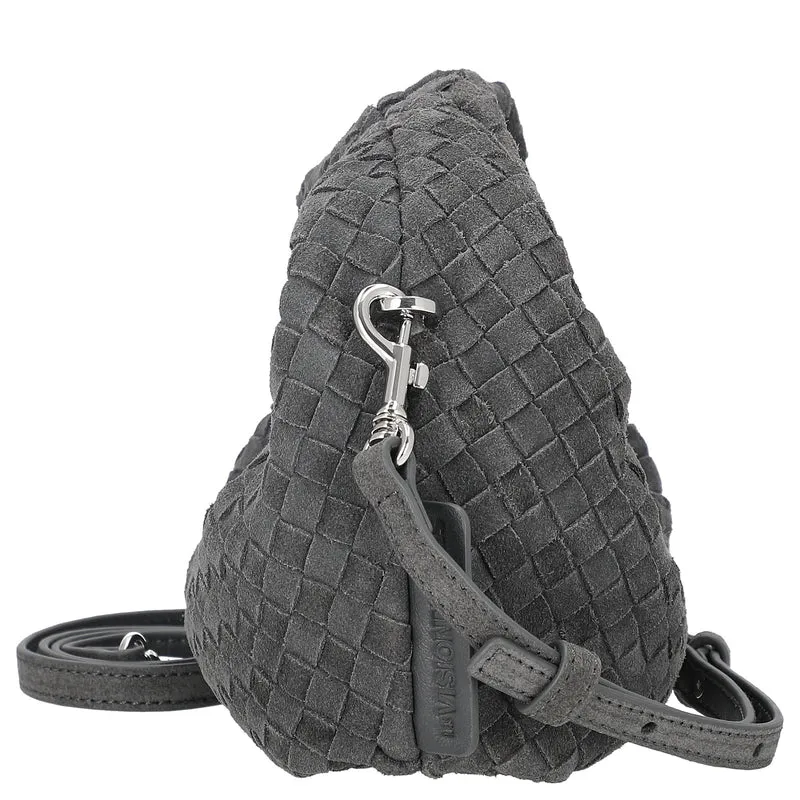 Les Visionnaires Greta Micro Weave Cozy - Umhängetasche 20 cm (asphalte)