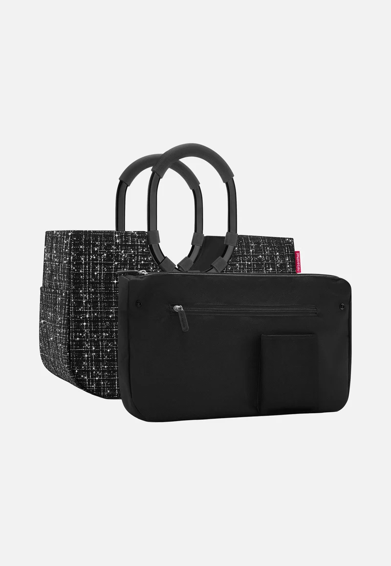 Loopshopper M Bouclé Black - Einkaufskorb