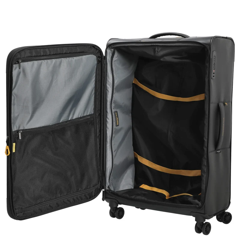 Mandarina Duck ECO - 4-Rollen-Trolley L 78 cm erw. (black)