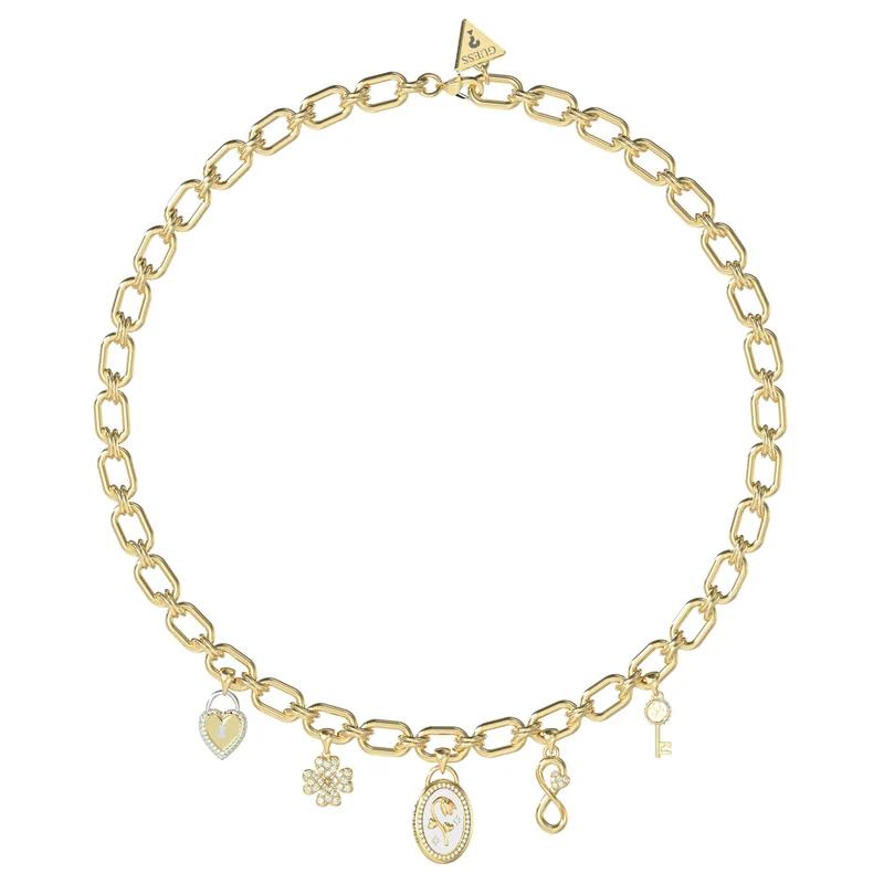 Guess Love Bites Gold-coloured Necklace JUBN06041JWYGT-U