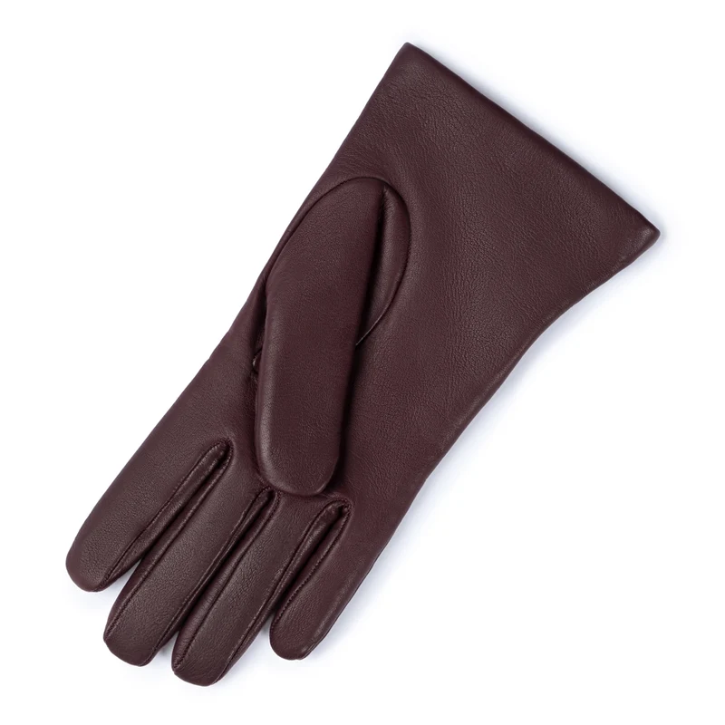 Isabel Bernard Honoré Eleanor dunkelbraune Lederhandschuhe aus Ziegenleder IB67000-331-8