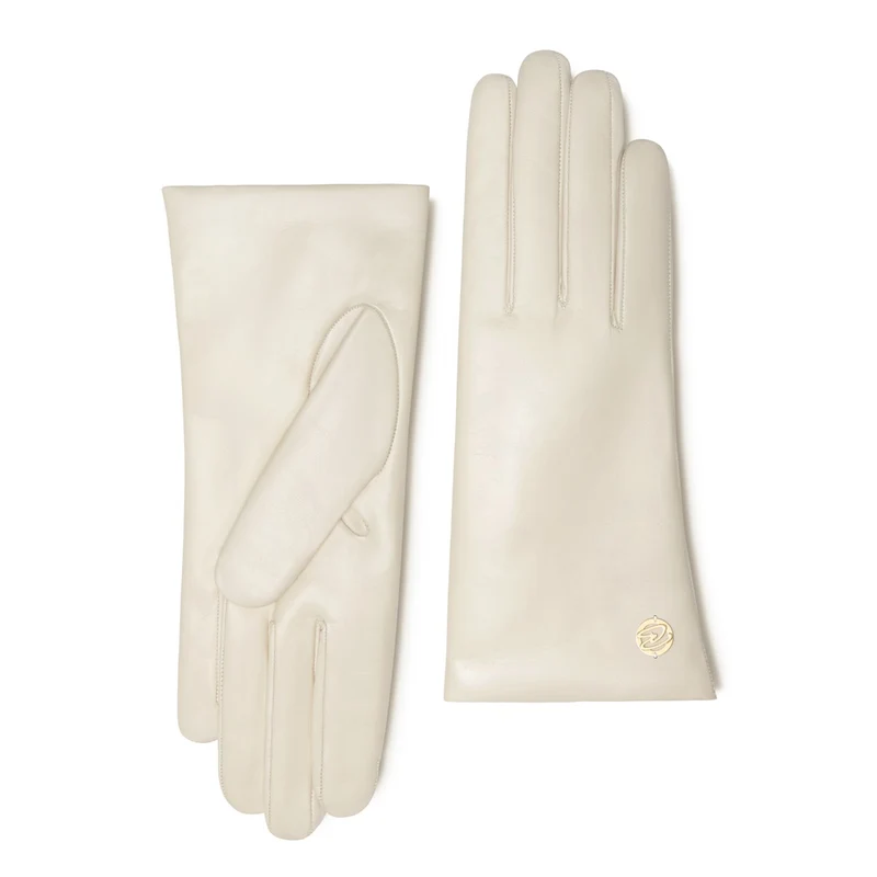 Isabel Bernard Honoré Eleanor Cream Ziegenfell Leder Handschuhe IB67000-372-8