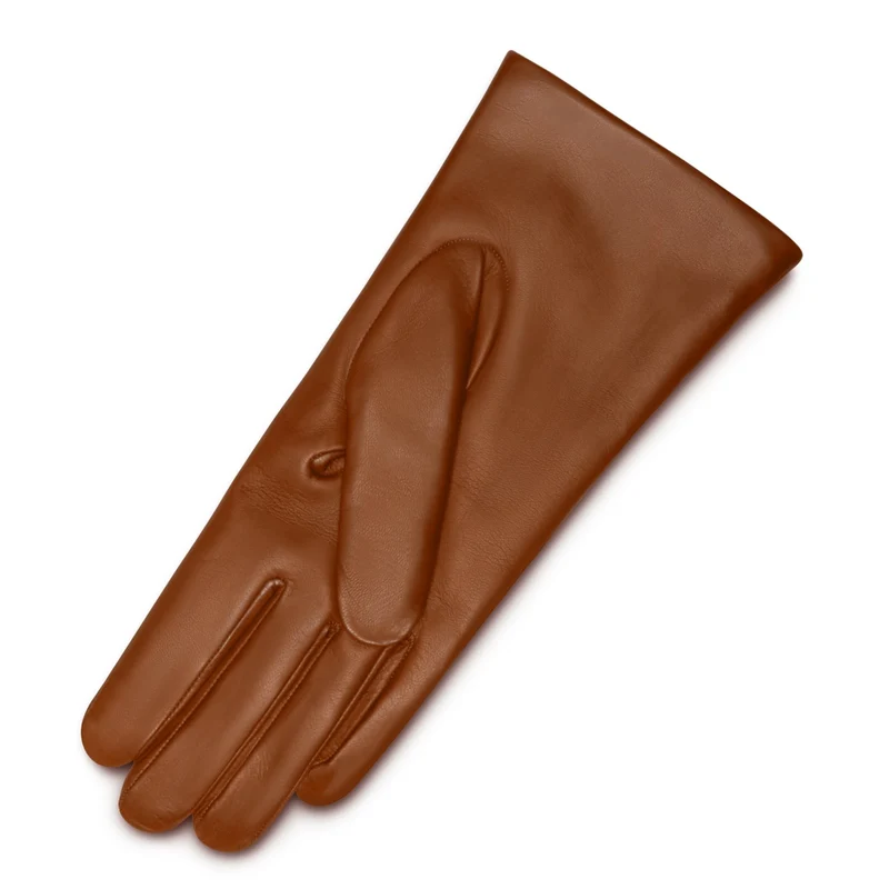 Isabel Bernard Honoré Eleanor Cognac Ziegenfell Leder Handschuhe IB67000-336-7