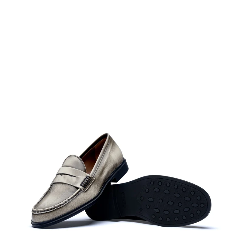 Isabel Bernard Vendôme Blandine cremefarbene Spazzolato-Leder Loafer IB51015-638-39