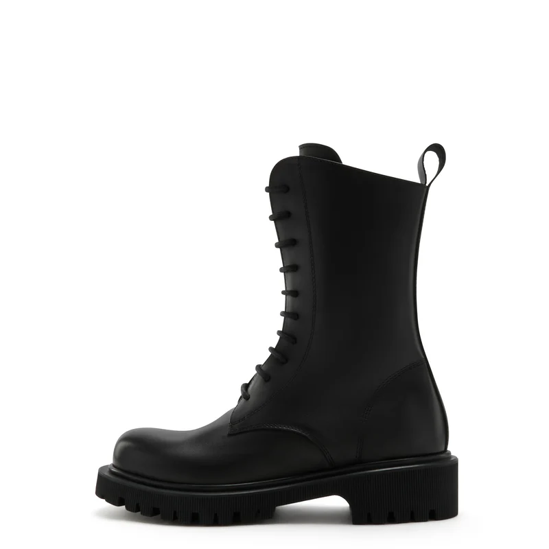 Isabel Bernard Vendôme Myrthe Schwarz Kalbsleder Lace-up Stiefel IB53008-01-36