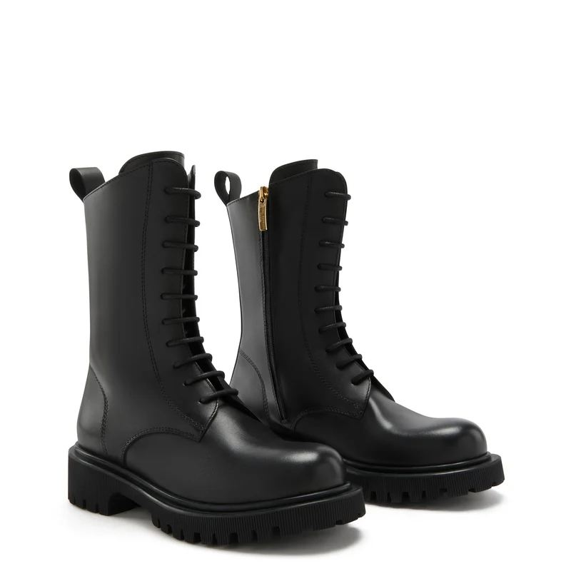 Isabel Bernard Vendôme Myrthe Schwarz Kalbsleder Lace-up Stiefel IB53008-01-36