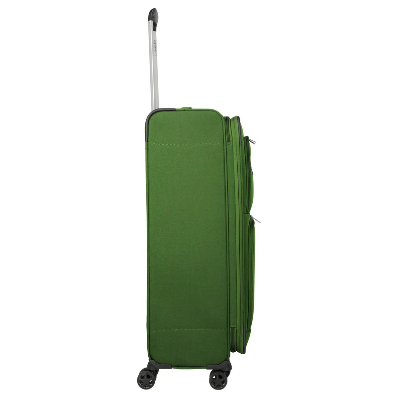 Travelite Cubis - 4-Rollen-Trolley 83 cm erw. (green)