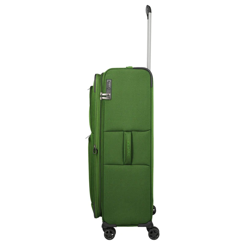 Travelite Cubis - 4-Rollen-Trolley 83 cm erw. (green)