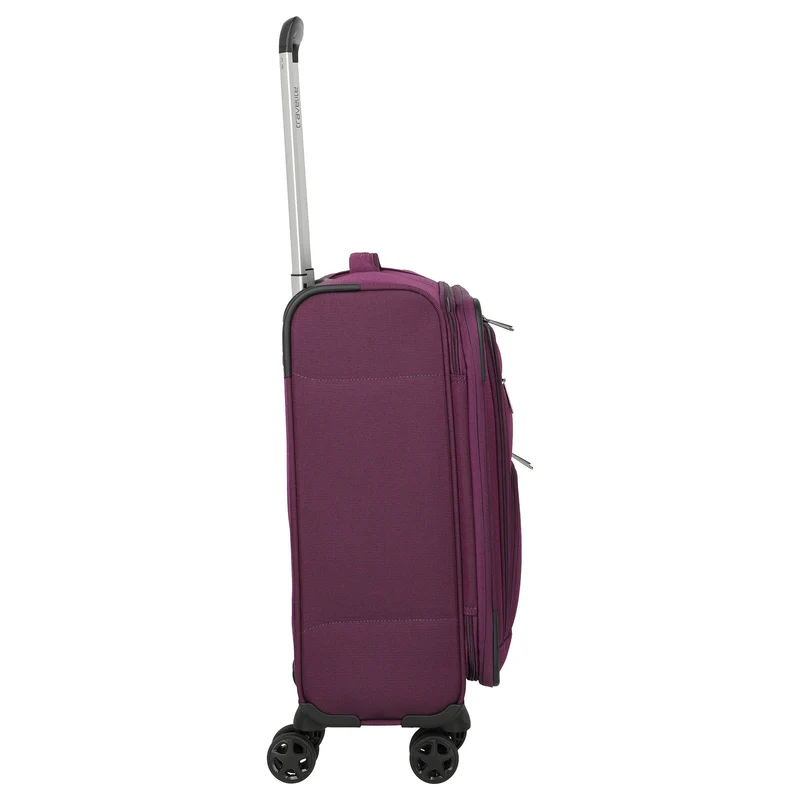 Travelite Cubis - 4-Rollen-Kabinentrolley 55 cm erw. (berry)