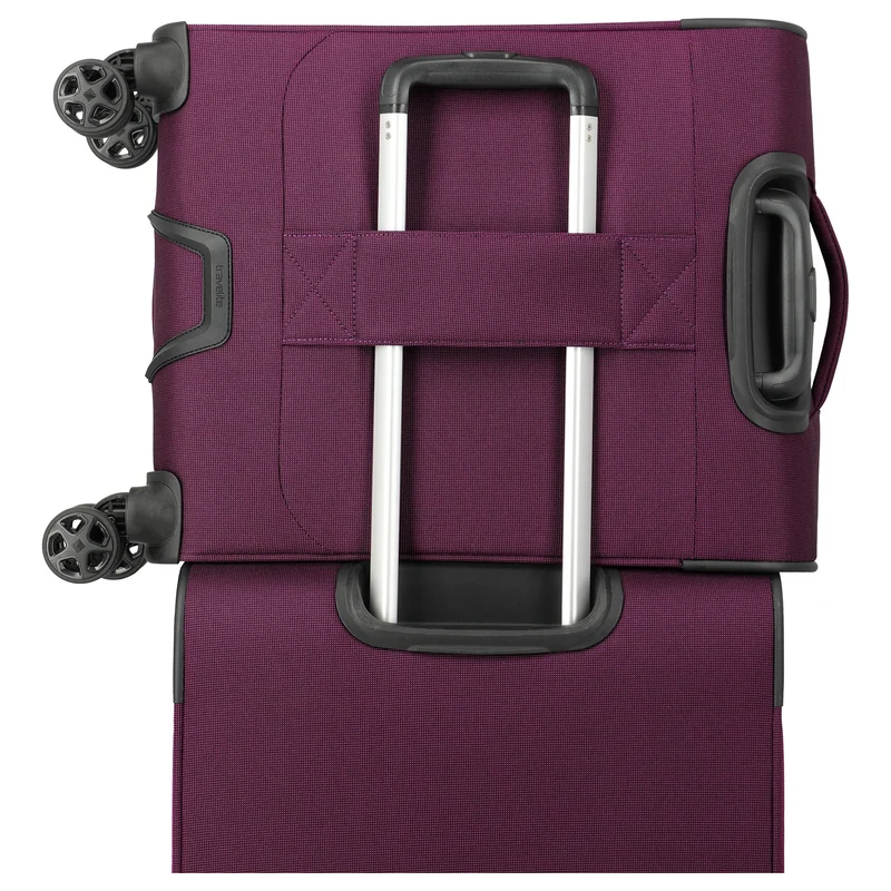 Travelite Cubis - 4-Rollen-Kabinentrolley 55 cm erw. (berry)