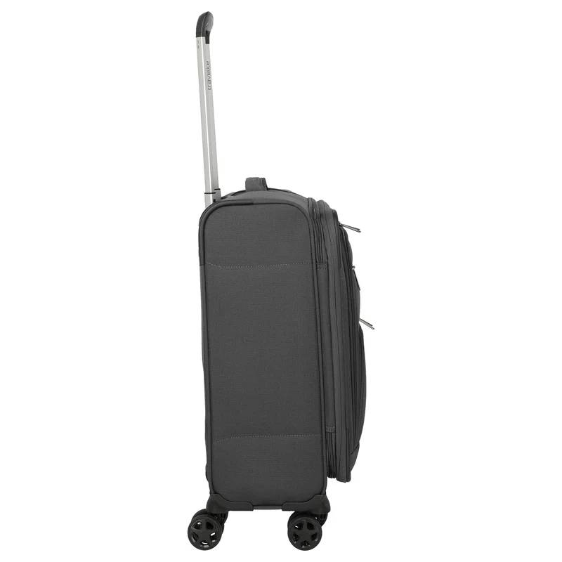 Travelite Cubis - 4-Rollen-Kabinentrolley 55 cm erw. (anthracite)