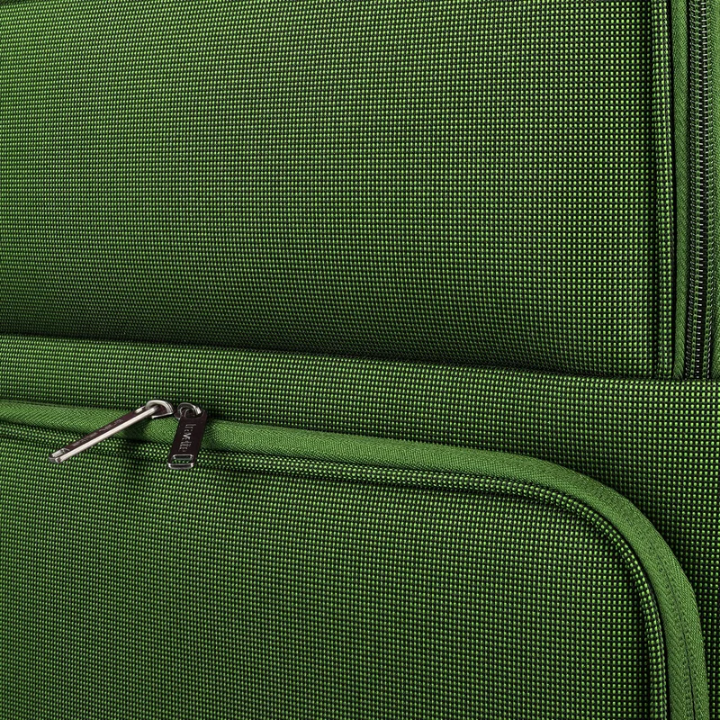 Travelite Cubis - 4-Rollen-Trolley Set 5tlg. (green)
