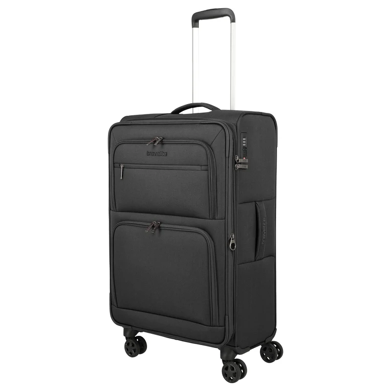 Travelite Cubis - 4-Rollen-Trolley 72 cm erw. (anthracite)