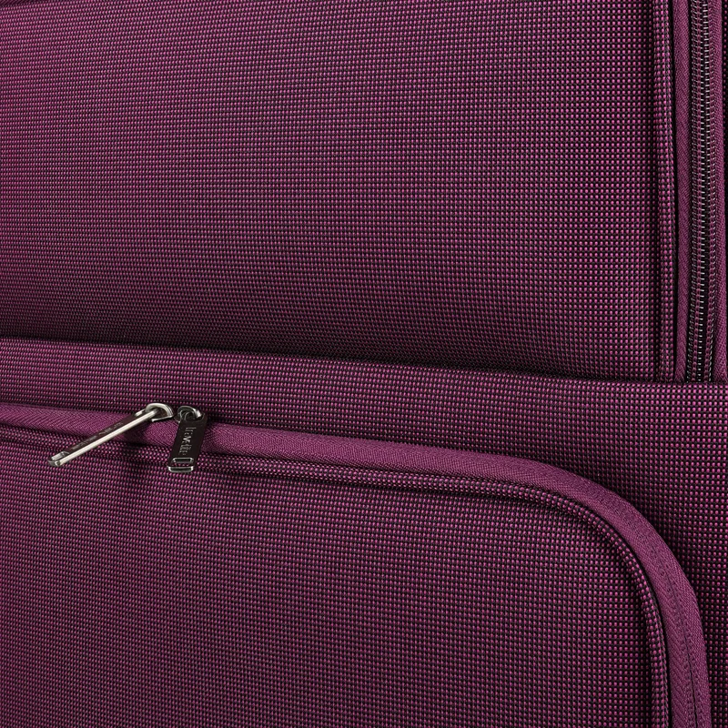 Travelite Cubis - 4-Rollen-Trolley Set 5tlg. (berry)