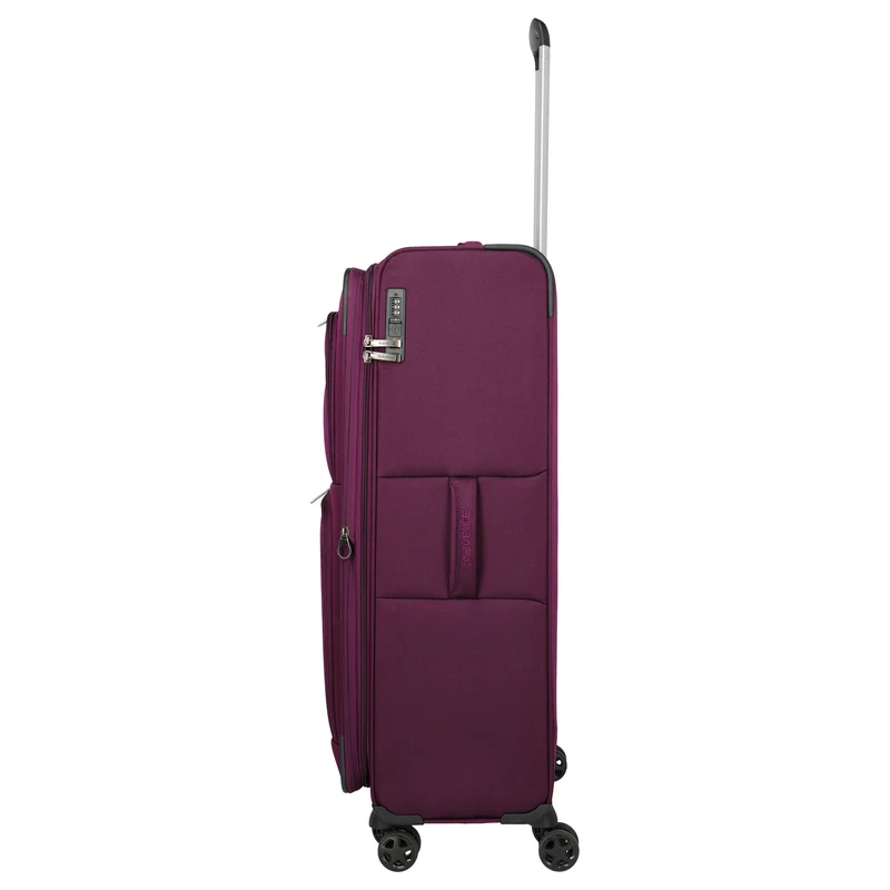 Travelite Cubis - 4-Rollen-Trolley 83 cm erw. (berry)