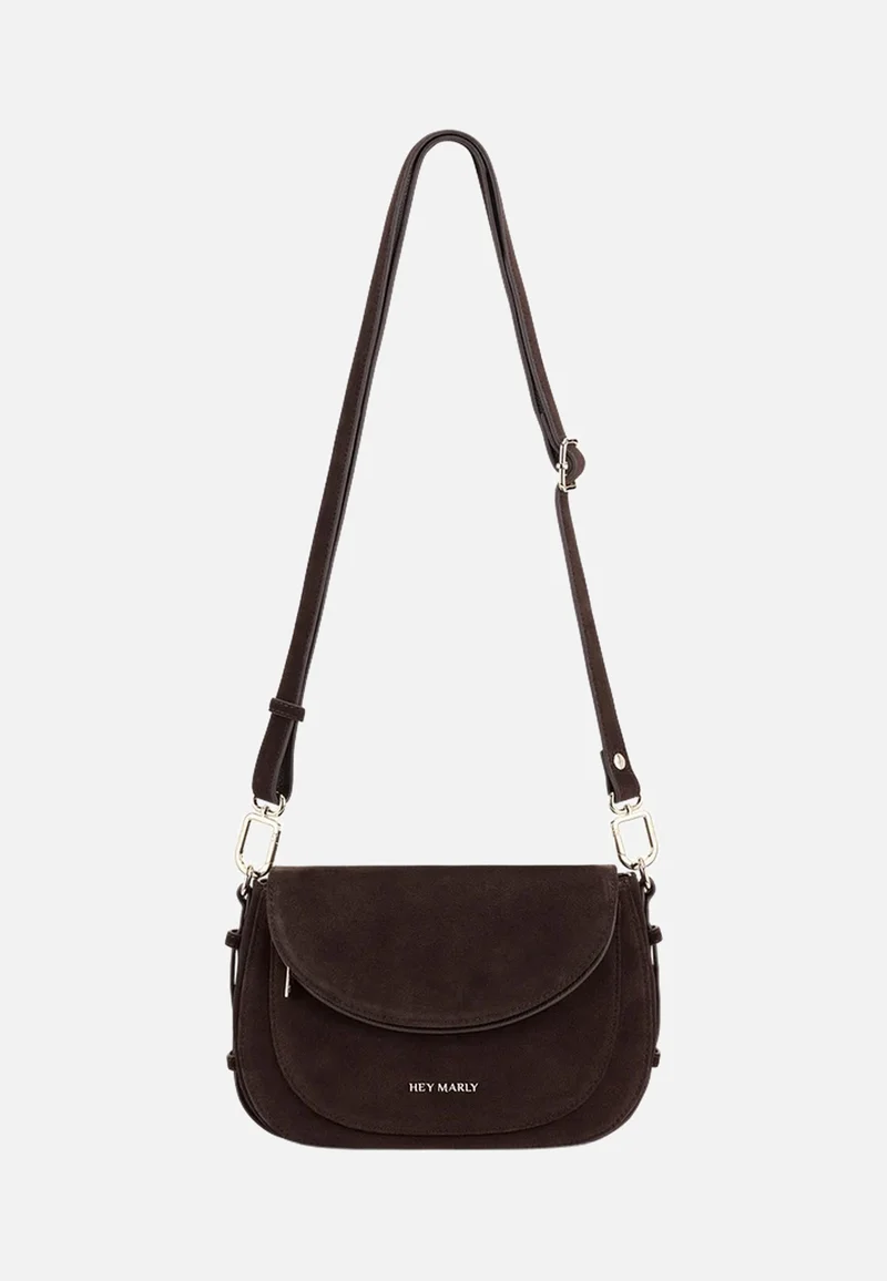 Big Sister Suede Coffee - Crossbody Bag