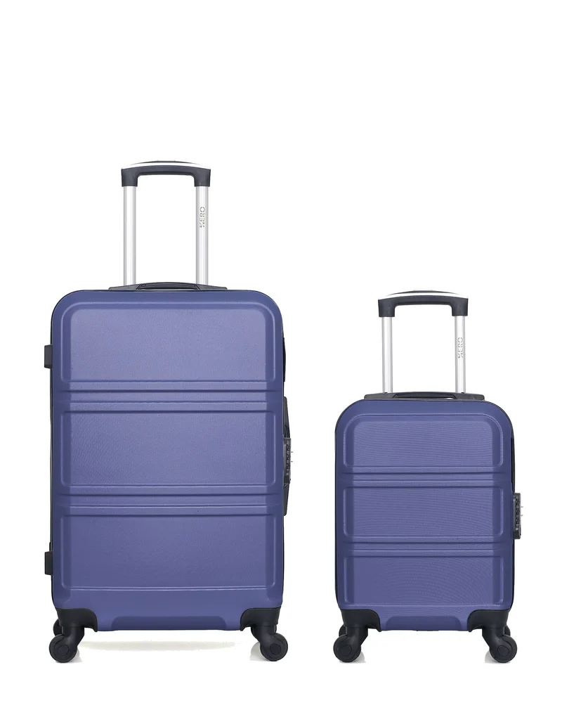HERO – 2er-Pack: Mittelgroßer Koffer und Handgepäck XXS UTAH