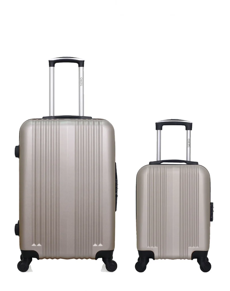HERO – 2er-Pack: Mittelgroßer Koffer und Handgepäck XXS LIPARI
