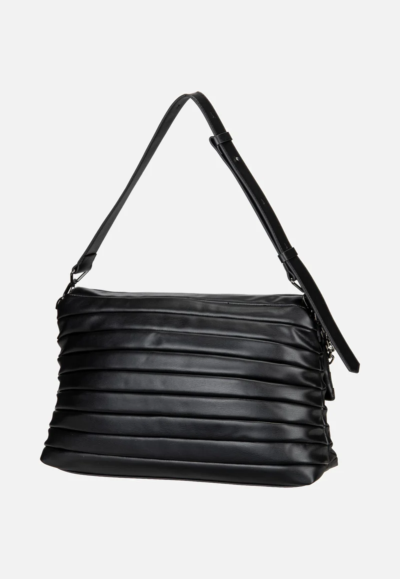 K/Essential Plie Medium Flap Shb Black-Gunmetal - Abendtasche
