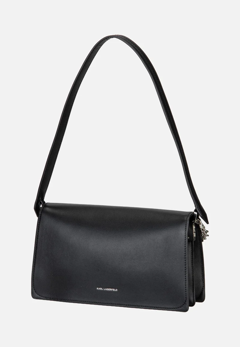 K/Signature Medium Flap Shb Black-Nickel - Abendtasche