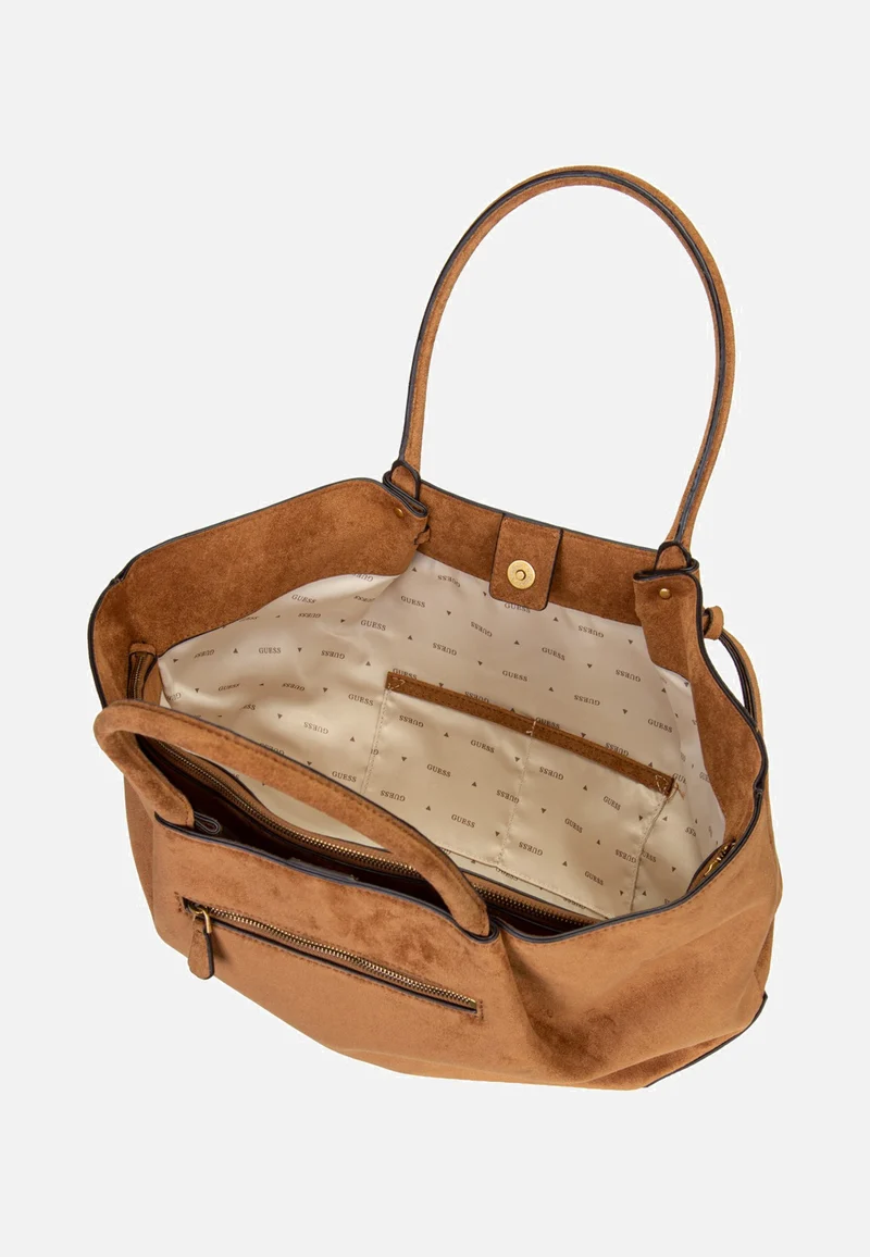 Allegra Girlfriend Suede 37230 Cognac - Tote Bag