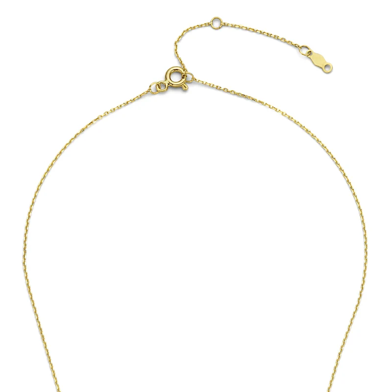 Isabel Bernard De la Paix Christine 14 Karat | Gold Halskette | Diamant 0.10 Karat | IBD350003