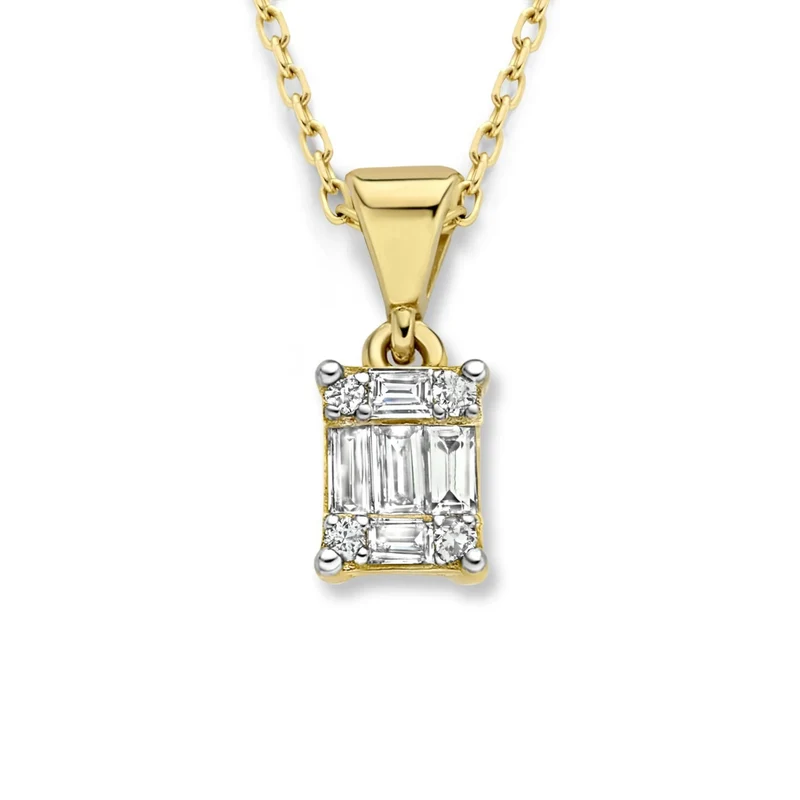 Isabel Bernard De la Paix Maxime 14 Karat | Gold Halskette | Diamant 0.11 Karat | IBD350017