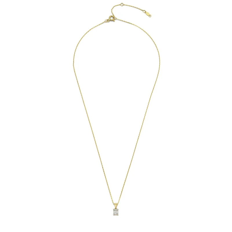 Isabel Bernard De la Paix Maxime 14 Karat | Gold Halskette | Diamant 0.11 Karat | IBD350017