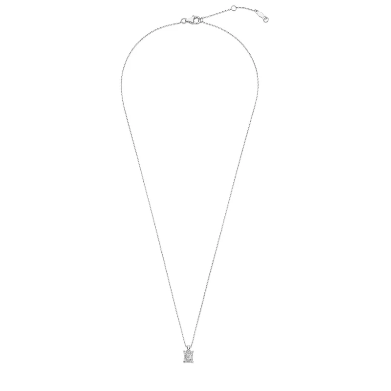 Isabel Bernard De la Paix Maxime 14 Karat Weißgoldkette mit Diamant 0.13 ct IBD350023
