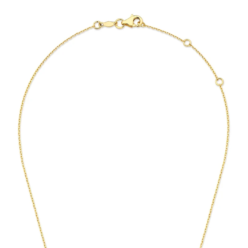 Isabel Bernard De la Paix Elena 14 Karat Goldkette mit Diamant 0.18 ct IBD350030