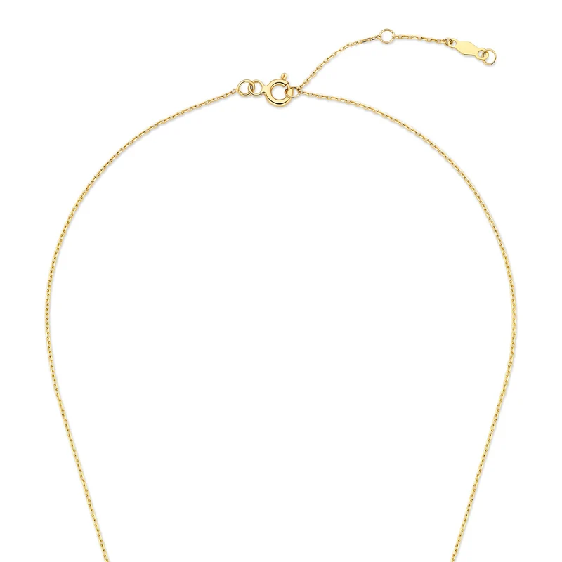 Isabel Bernard De la Paix Léna 14 Karat Goldkette mit Diamant 0.03 ct IBD350029