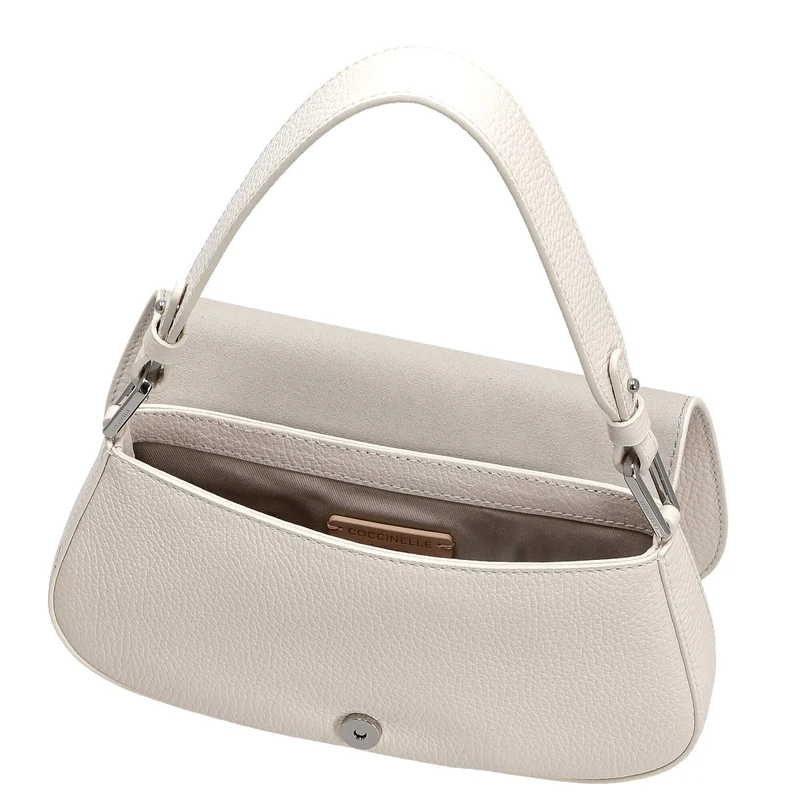 Coccinelle Myrtha Maxi Log - Schultertasche 24 cm (white)